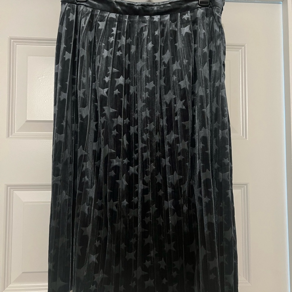 Sugarlips Blue Star Pleated Midi Skirt Cocktail